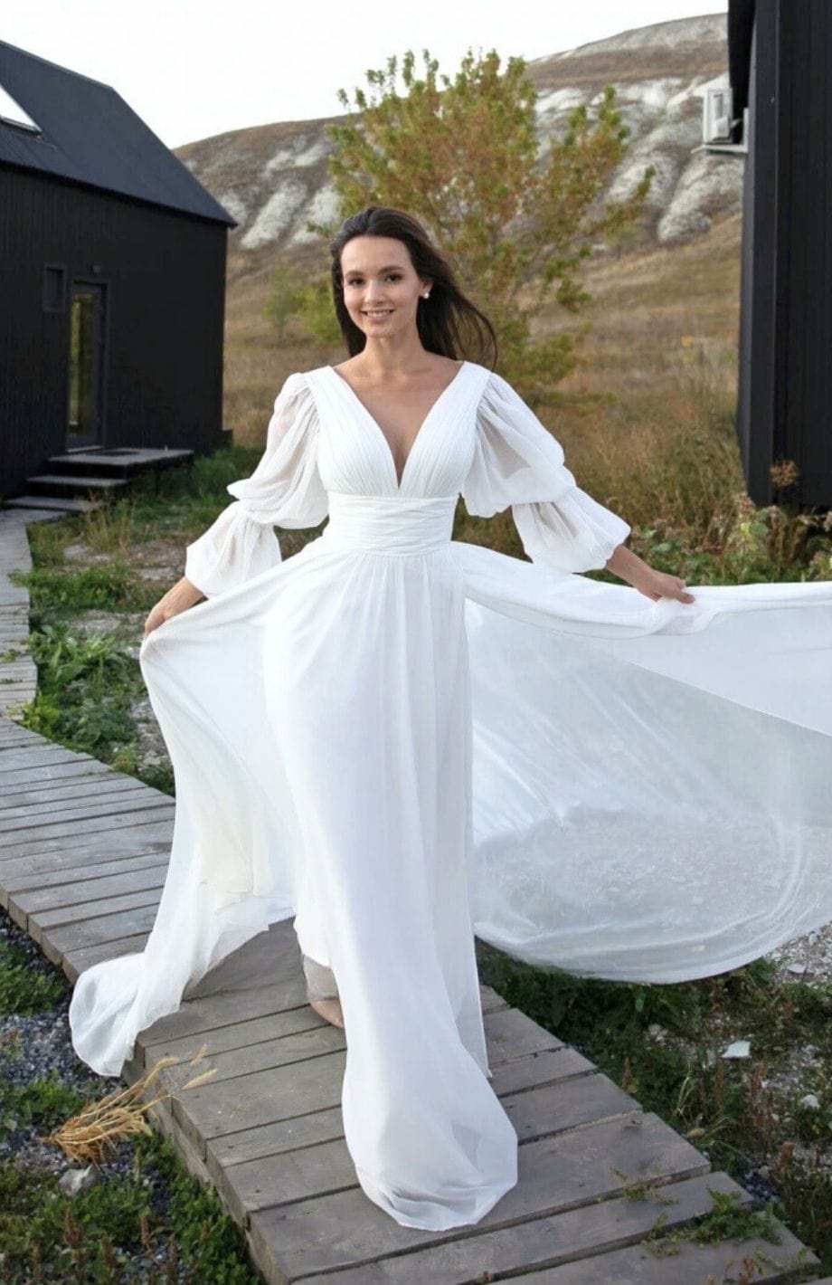 Reine Rustique Robe De Mariée Bohème Princesse