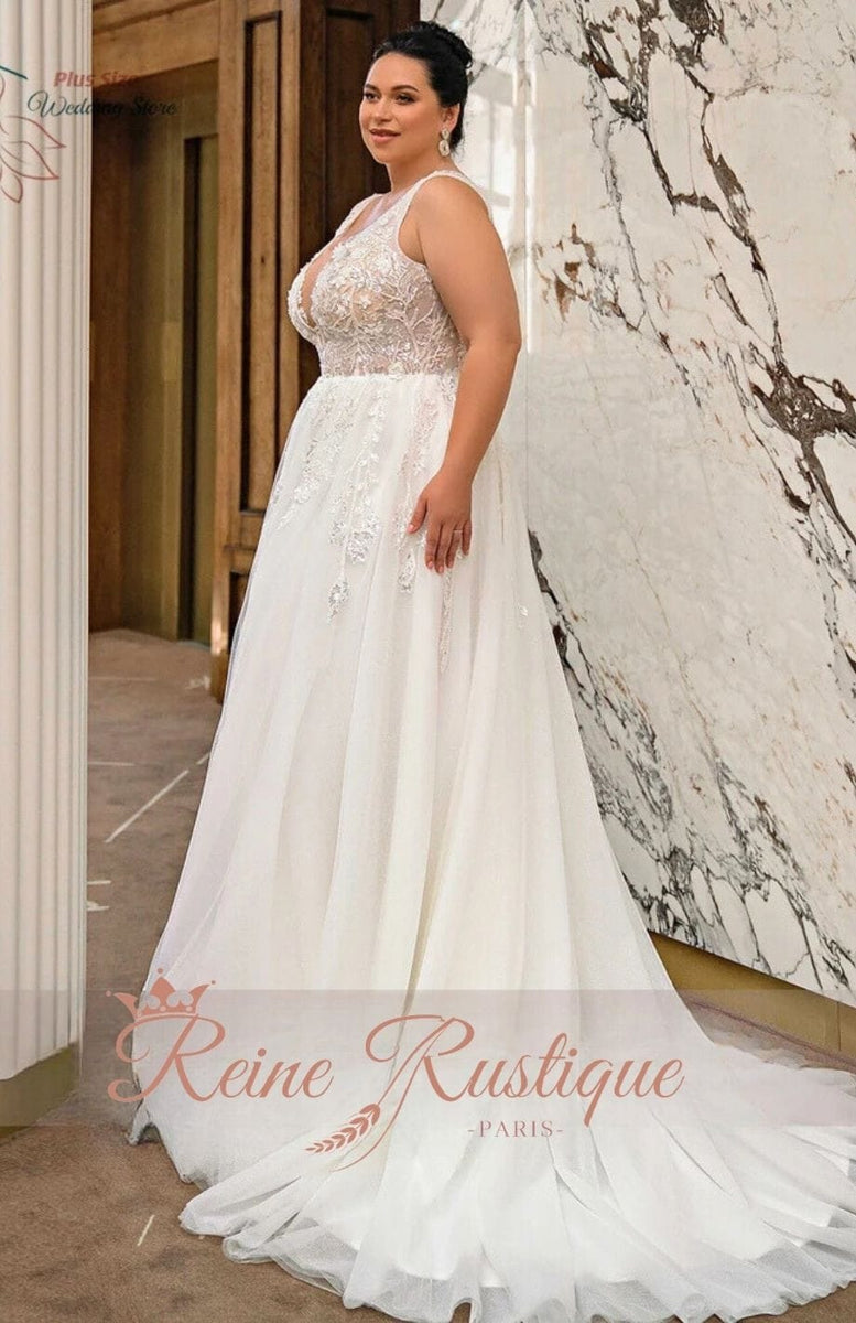 Reine Rustique Robe De Mariée Xxl