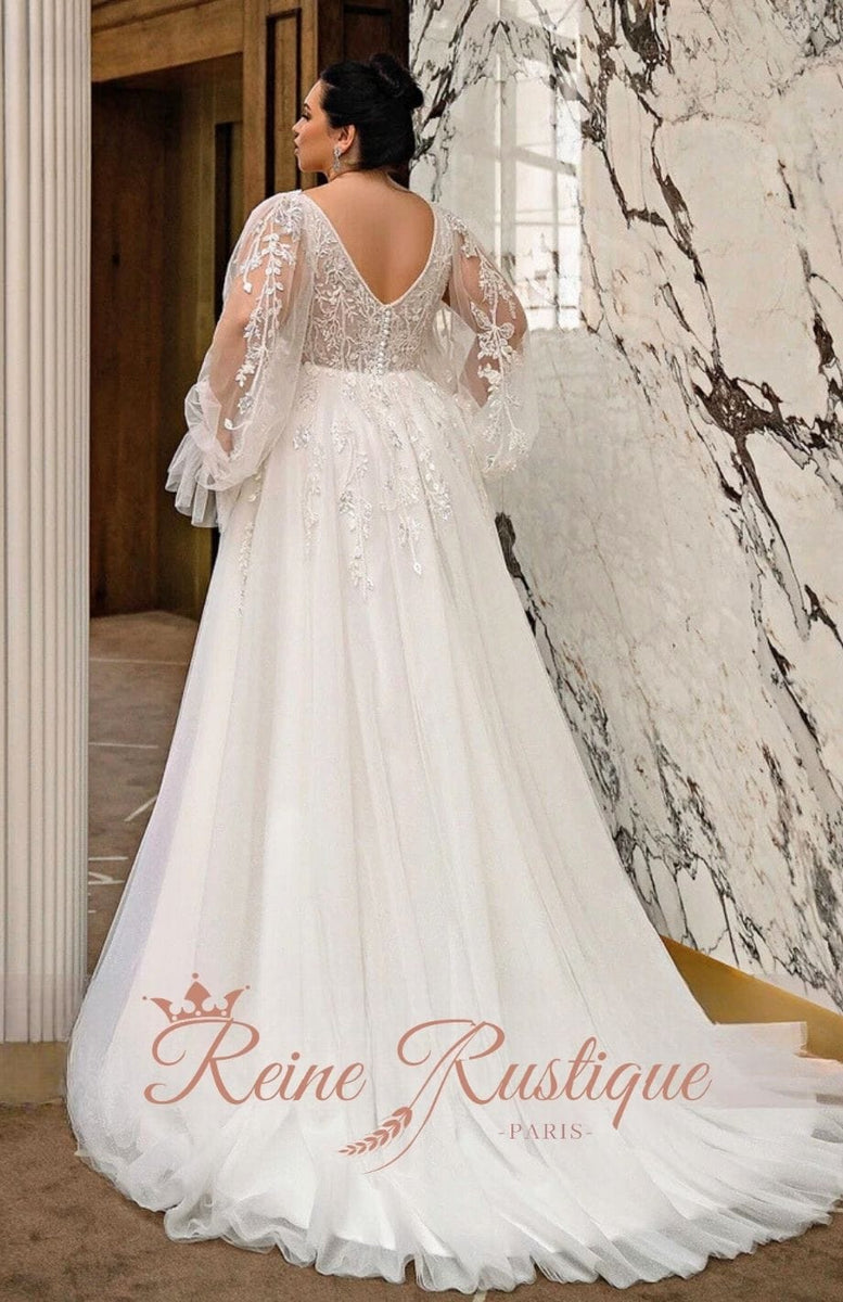 Reine Rustique Robe De Mariée Xxl