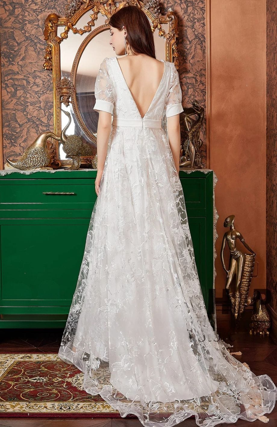 Robe Blanche Champêtre Année 50 | Reine Rustique