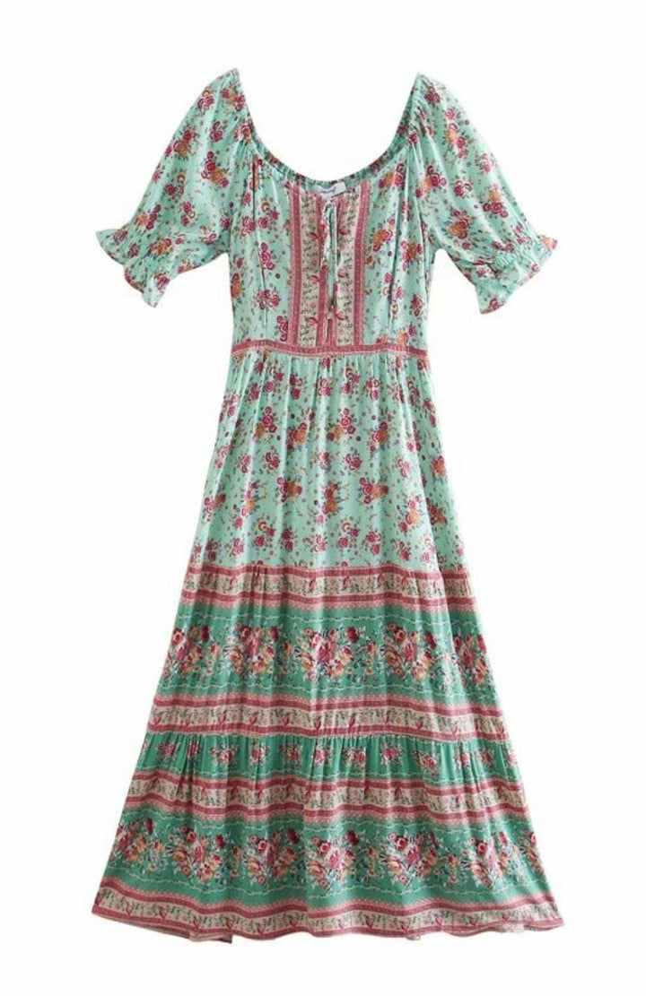 Robe Bohème Champêtre Fille | Reine Rustique