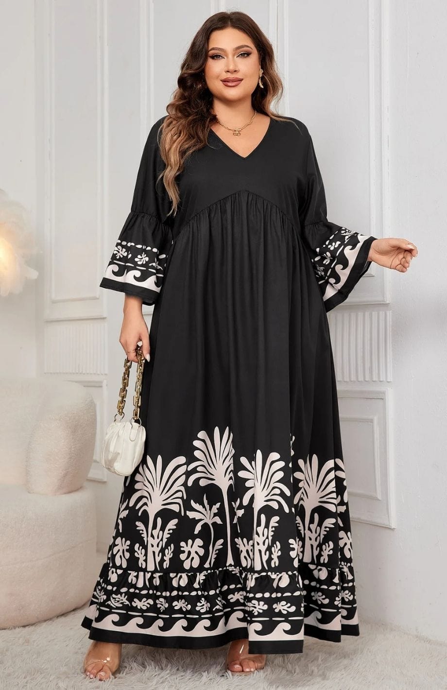 Robe Bohème Femme Ronde Reine Rustique