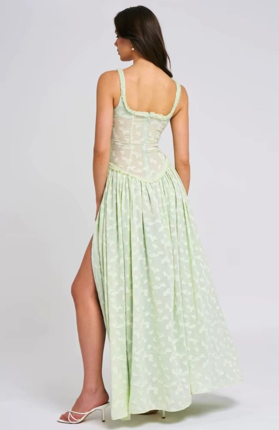 Robe Champêtre Chic Verte | Reine Rustique