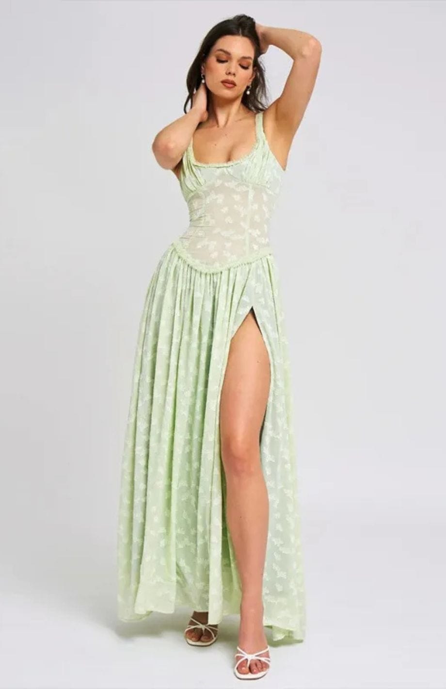 Robe Champêtre Chic Verte | Reine Rustique VERT / S