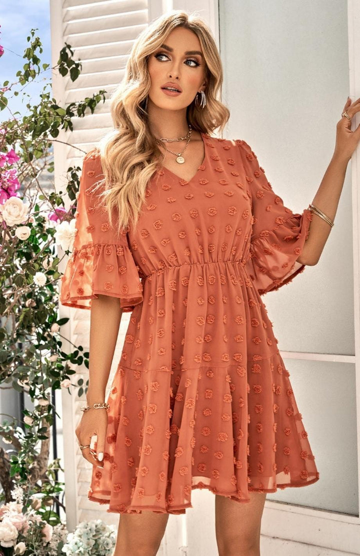 Robe Champêtre Terre Cuite | Reine Rustique
