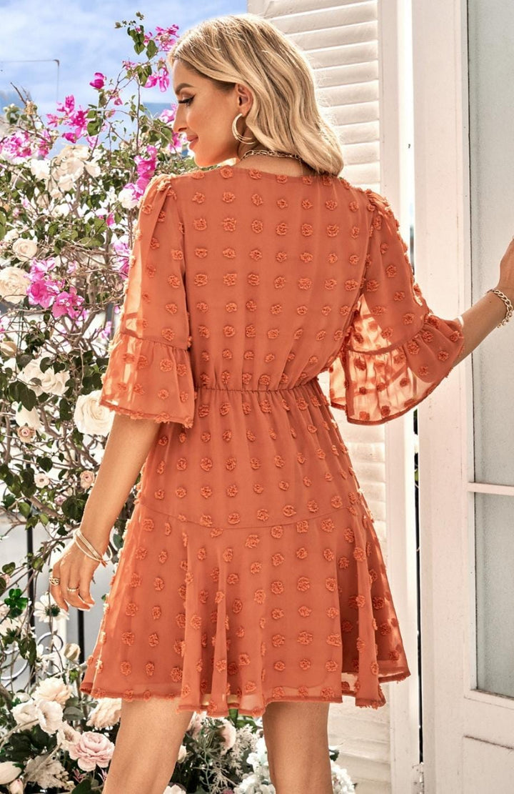 Robe Champêtre Terre Cuite | Reine Rustique