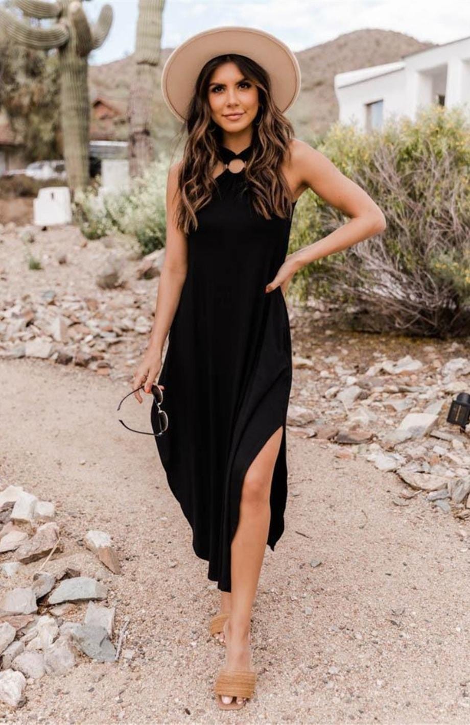 Robe Pour Aller À Un Mariage Champêtre | Reine Rustique NOIR / XS