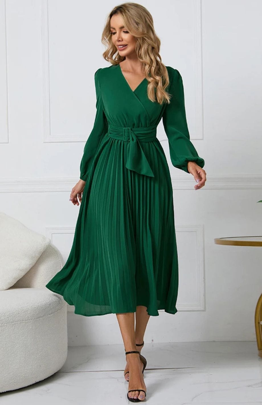 Robe Verte Mariage Champêtre – Reine Rustique - Main Image