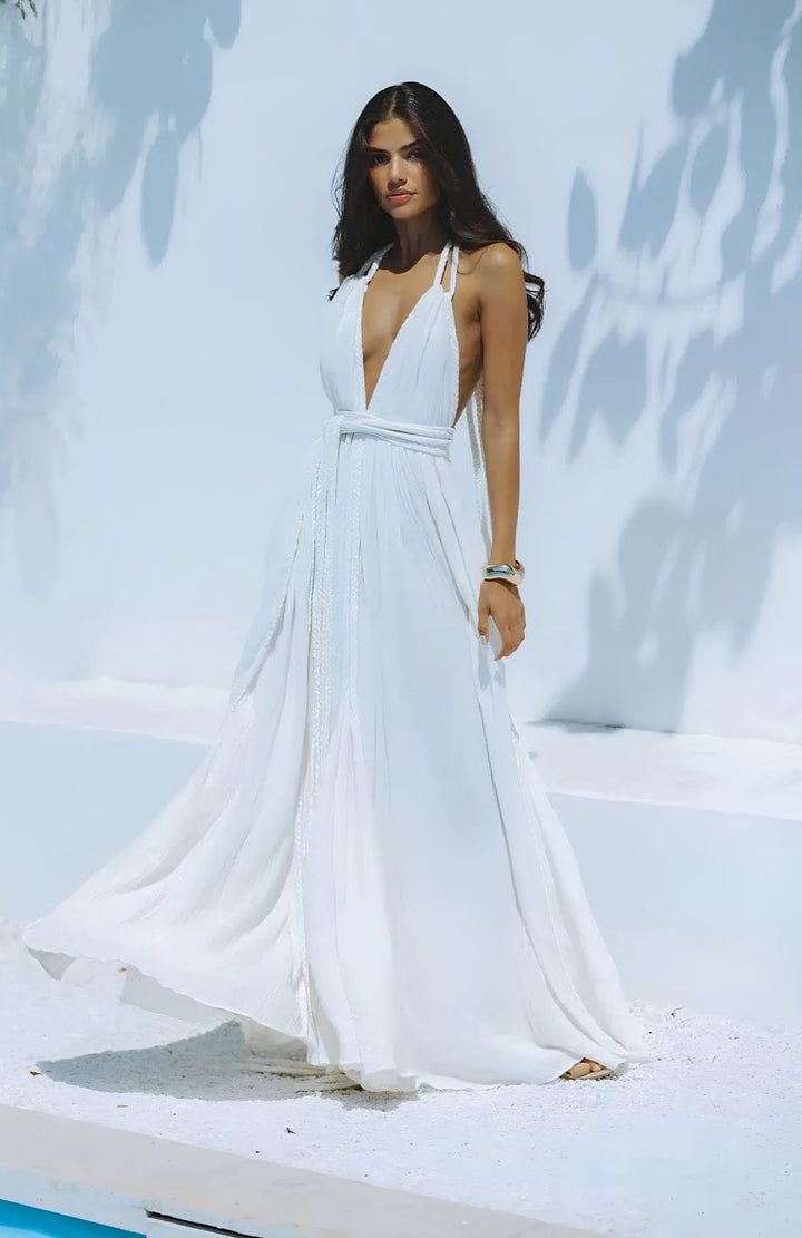 Robe Bohème Orange | Reine Rustique