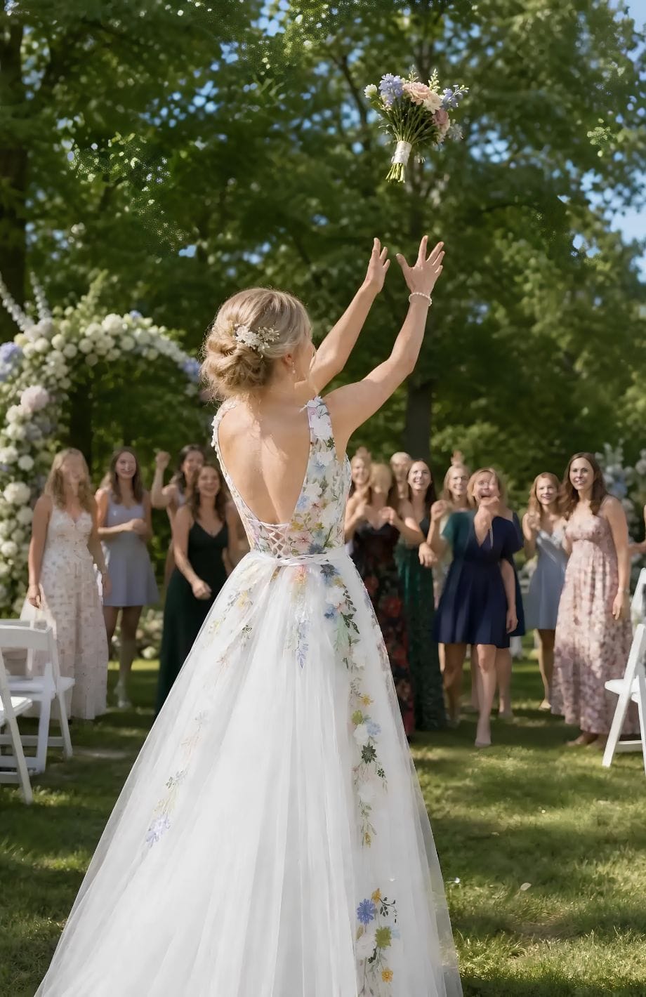 Robe De Mariée Bohème Fleurie | Reine Rustique