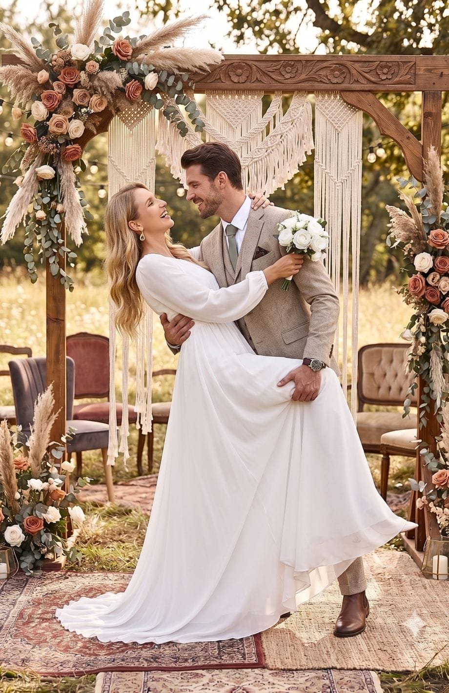 Robe De Mariée Bohème Paris | Reine Rustique