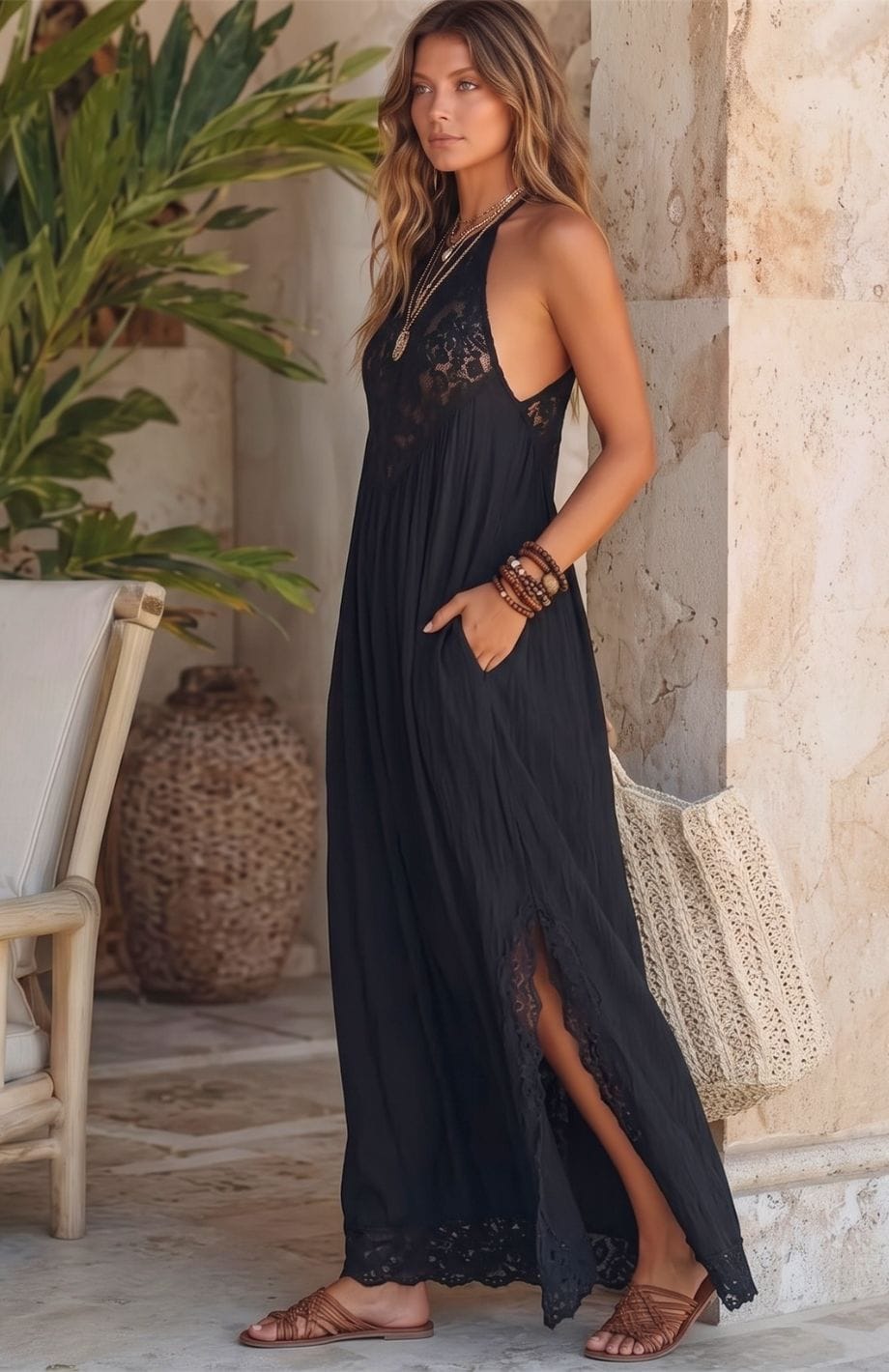Robe Bohème Dos Nu | Reine Rustique
