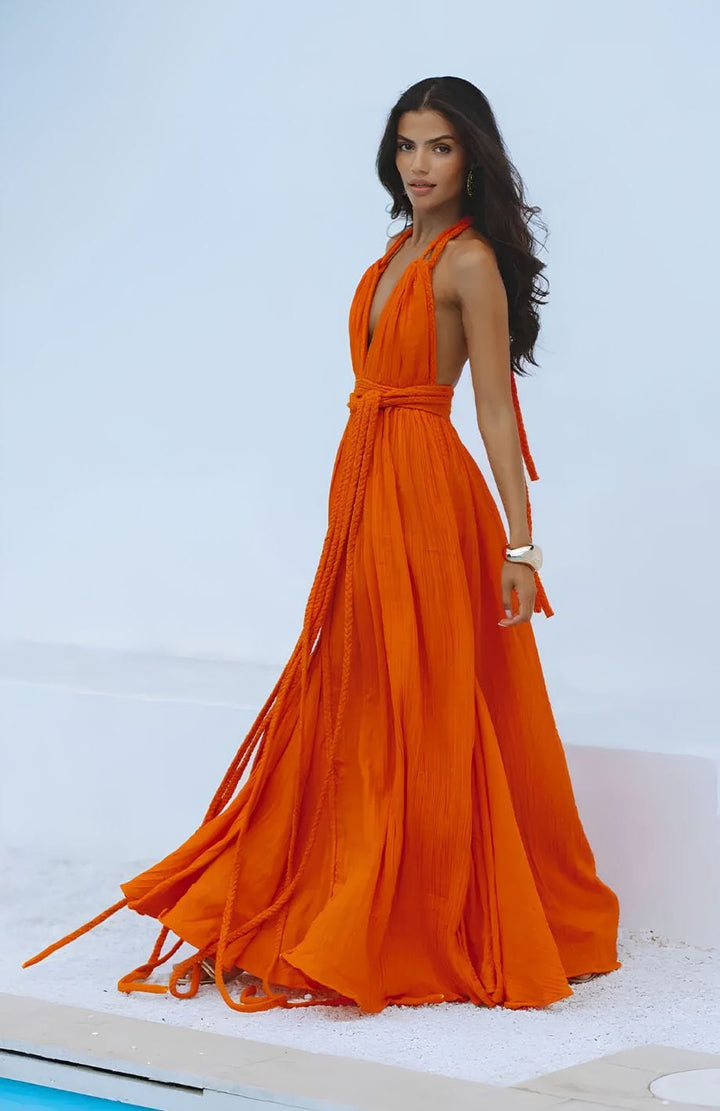 Robe Bohème Orange | Reine Rustique ORANGE / TAILLE UNIQUE