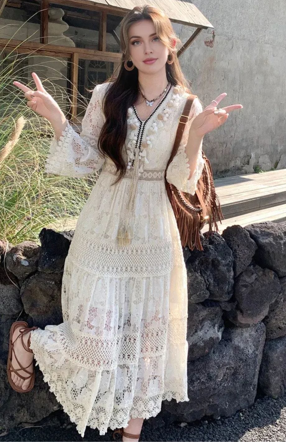 Robe Bohème Chic Pour Invite Mariage | Reine Rustique
