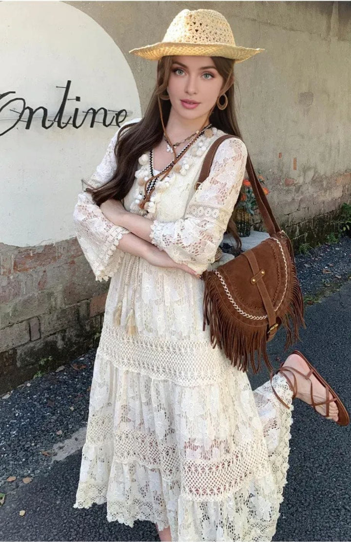 Robe Bohème Chic Pour Invite Mariage | Reine Rustique