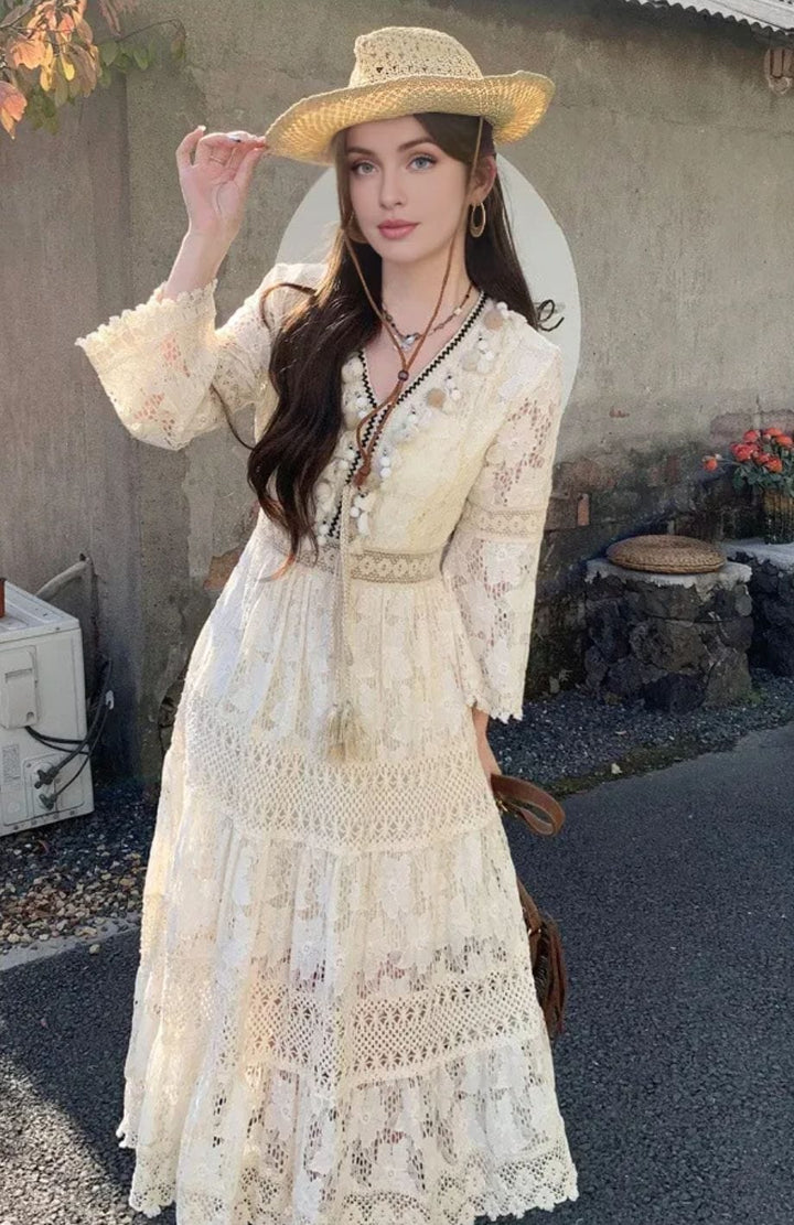 Robe Bohème Chic Pour Invite Mariage | Reine Rustique