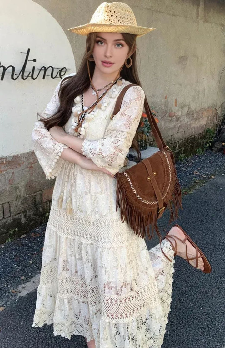 Robe Bohème Chic Pour Invite Mariage | Reine Rustique