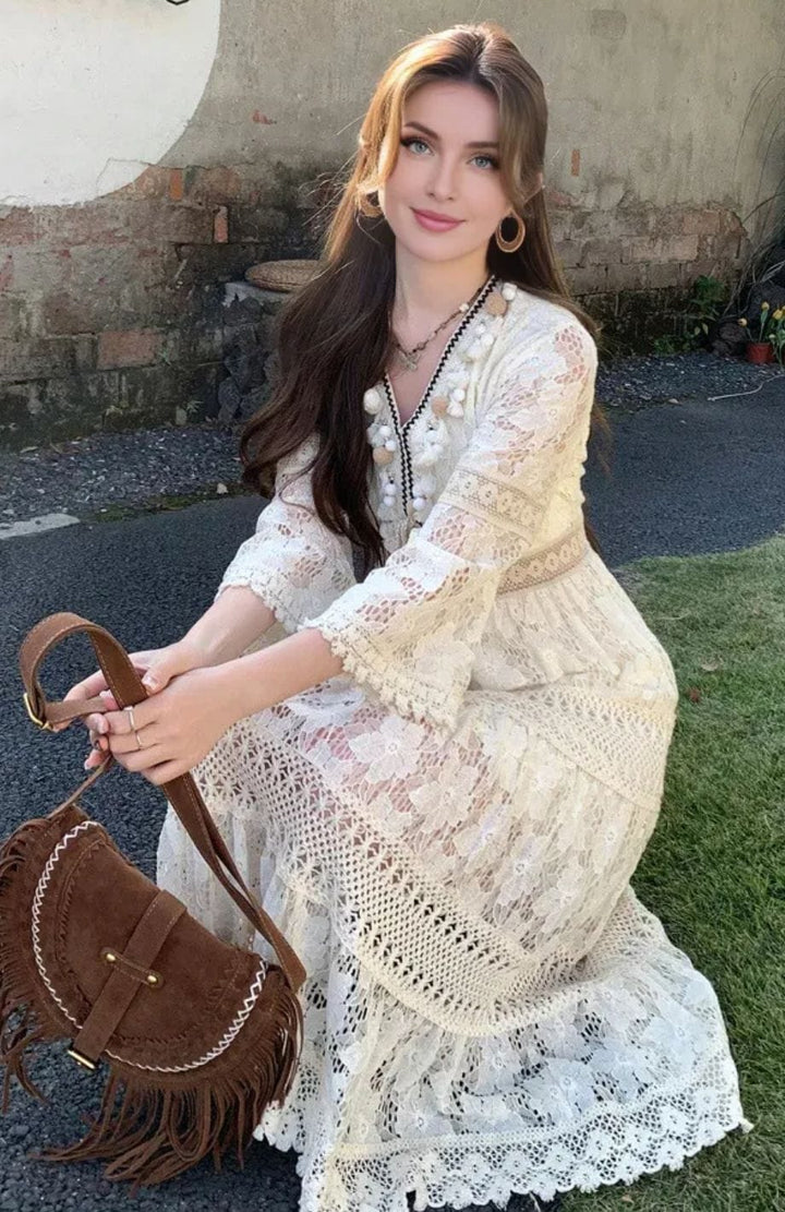 Robe Bohème Chic Pour Invite Mariage | Reine Rustique