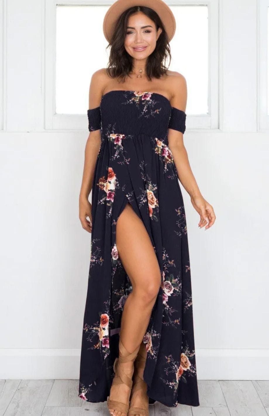 Robe Bohème | Reine Rustique BLEU MARINE / XS