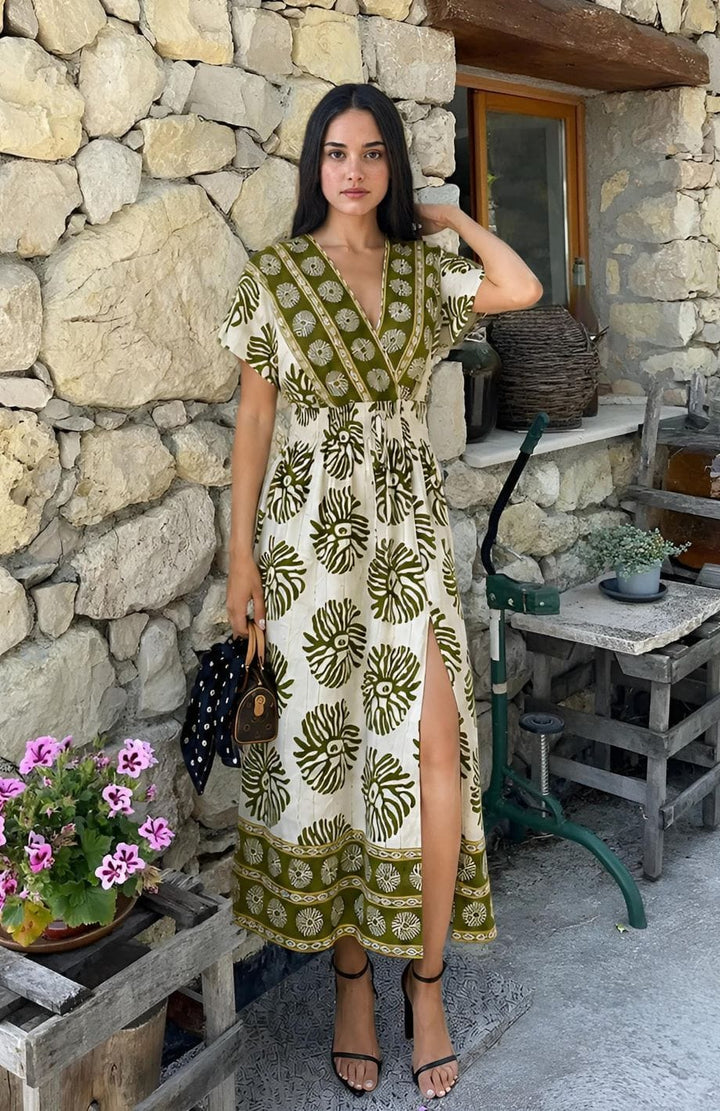 Robe Pour Mariage Invité Chic | Reine Rustique VERT / S