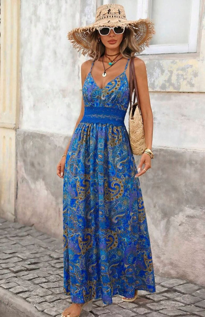 Robe Paysanne De 1900 | Reine Rustique BLEU / XS