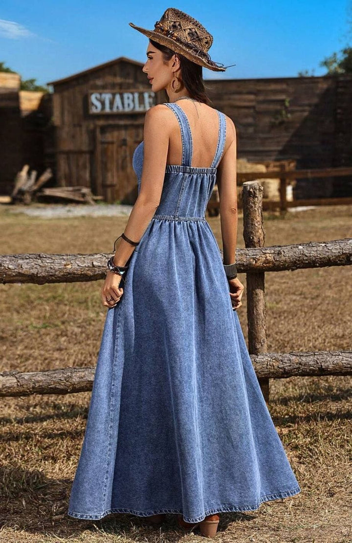 Robe Bohème En Jean | Reine Rustique