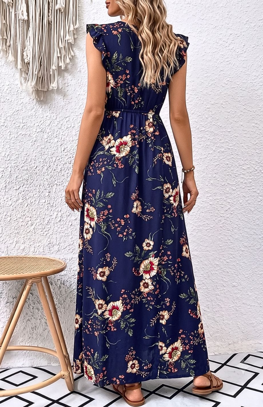 Robe Longue Imprimé Floral | Reine Rustique
