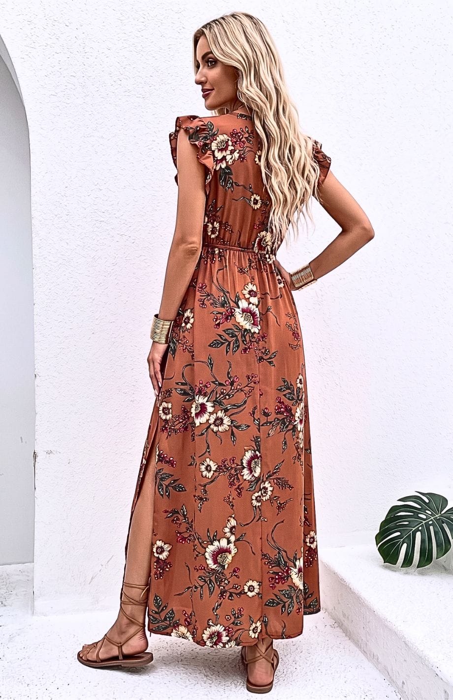 Robe Longue Imprimé Floral | Reine Rustique