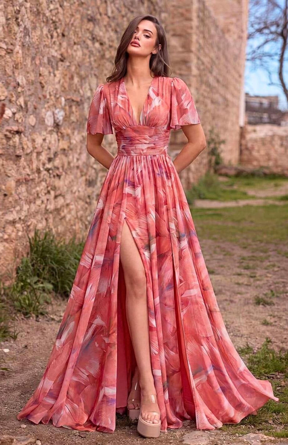 Robe Cocktail Mariage Bohème Chic | Reine Rustique ROSE / S