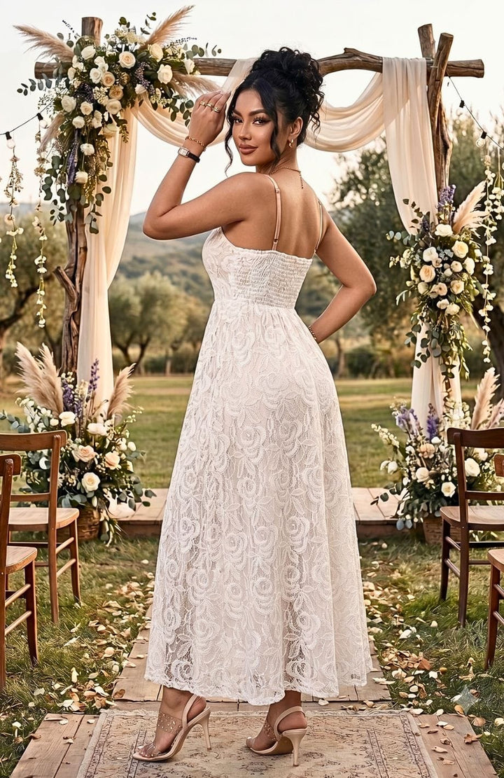 Robe Bohème Chic Invite Mariage Grande Taille | Reine Rustique