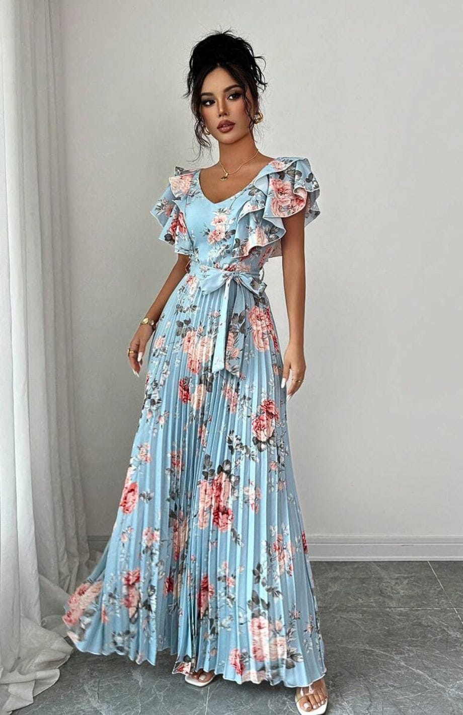 Robe Pour Mariage Invite | Reine Rustique BLEU / XS