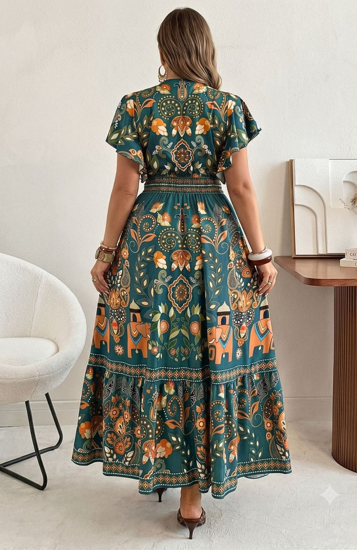 Robe Longue Grande Taille Bohème | Reine Rustique
