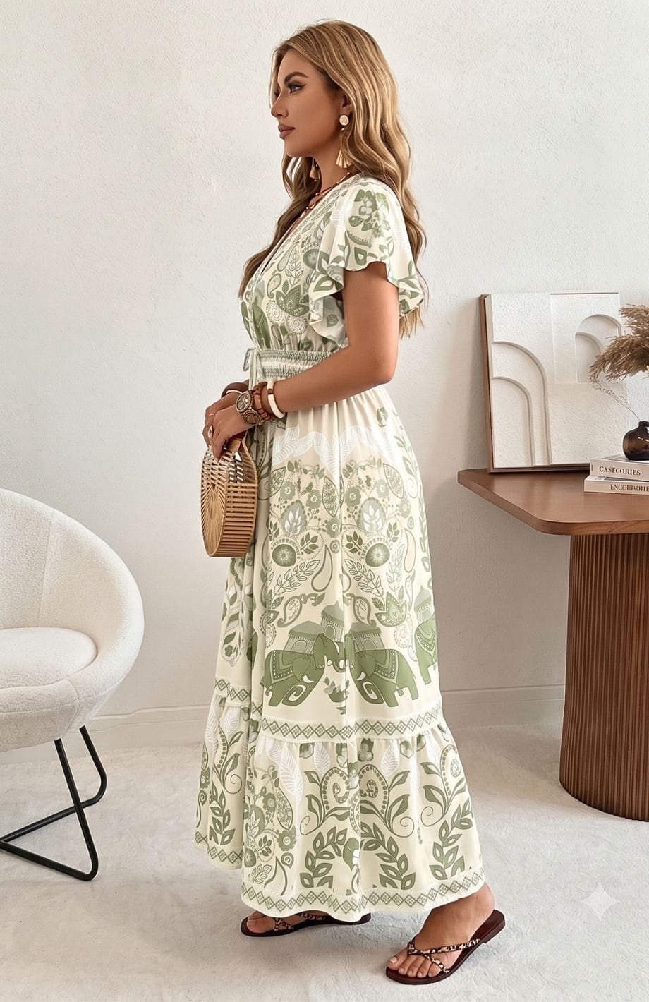Robe Longue Grande Taille Bohème | Reine Rustique