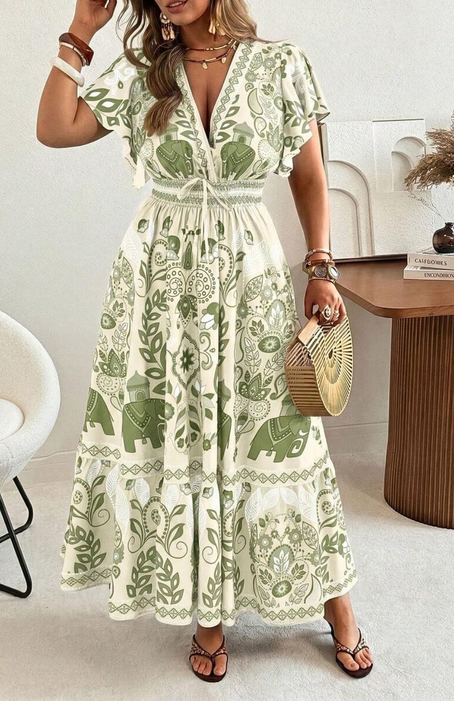 Robe Longue Grande Taille Bohème | Reine Rustique