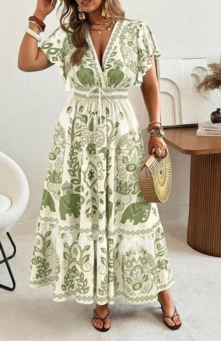 Robe Longue Grande Taille Bohème | Reine Rustique