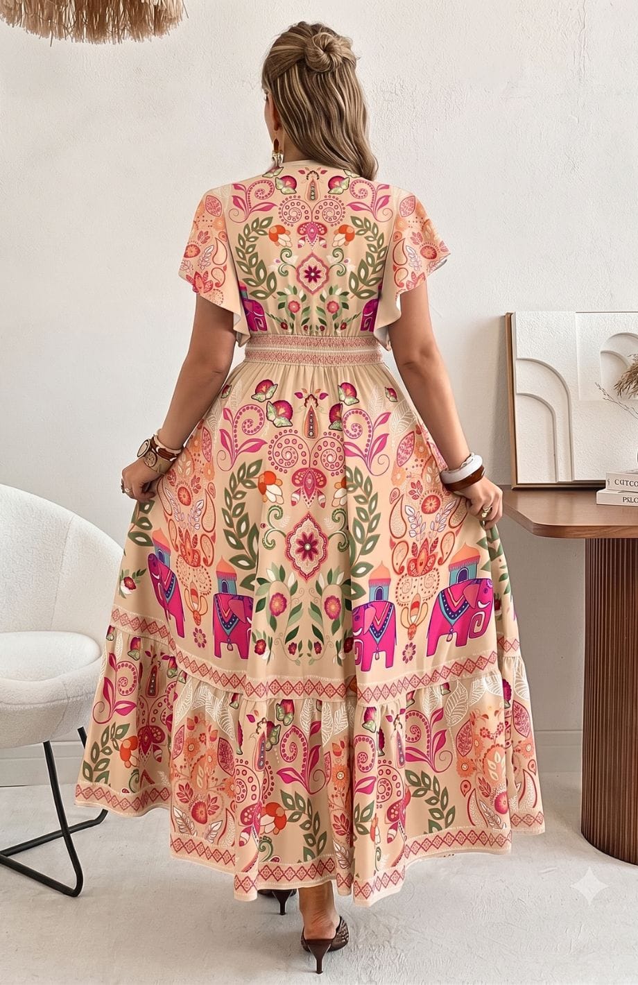 Robe Longue Grande Taille Bohème | Reine Rustique