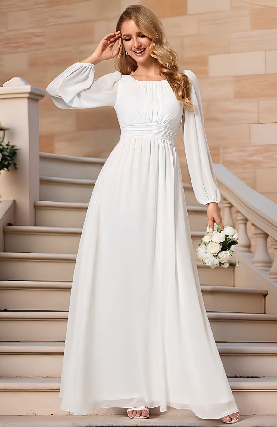 Robe De Mariée Bohème Paris | Reine Rustique BLANC / 34