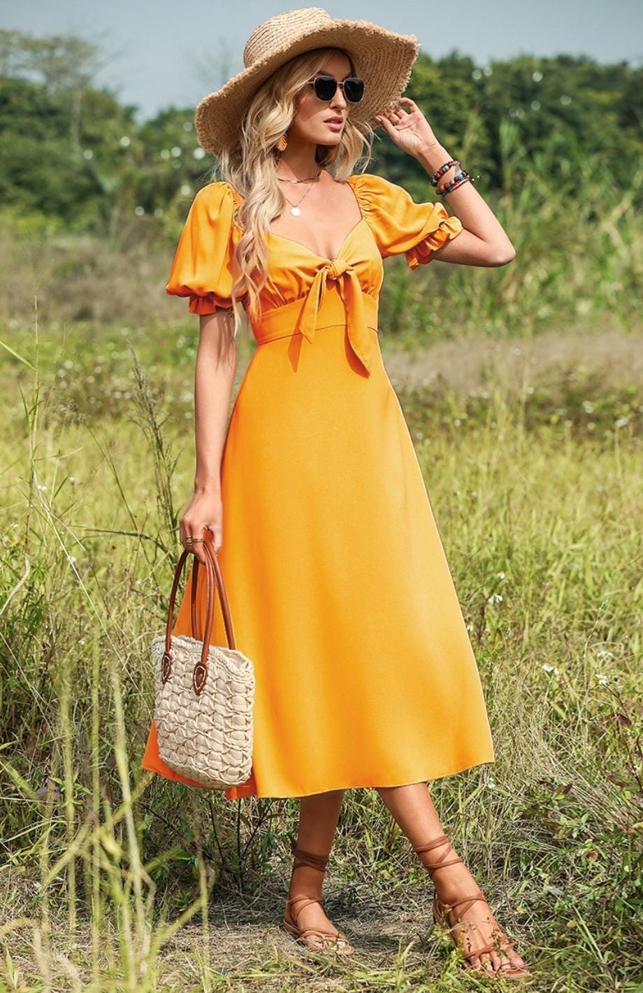 Belle Robe Paysanne Pour Fille | Reine Rustique JAUNE / XS
