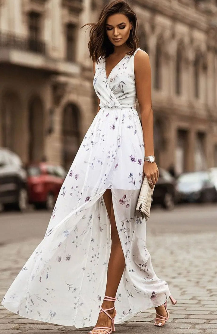 Belle Robe Pour Mariage Champêtre BLANC / S