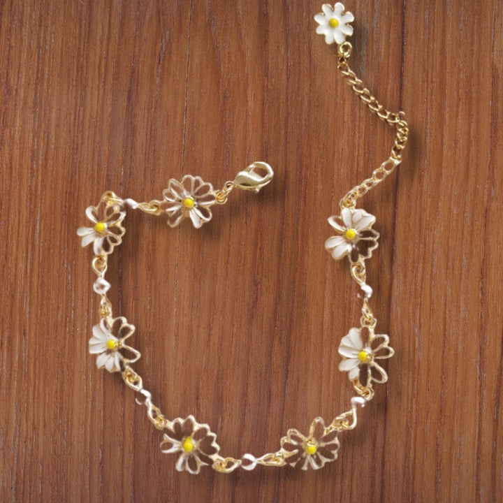 Bracelet Fleur Demoiselle D'honneur | Reine Rustique BLANC