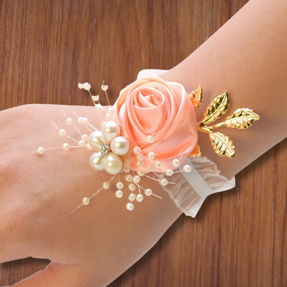 Bracelet Fleur Pour Mariage Champêtre | Reine Rustique ROSE
