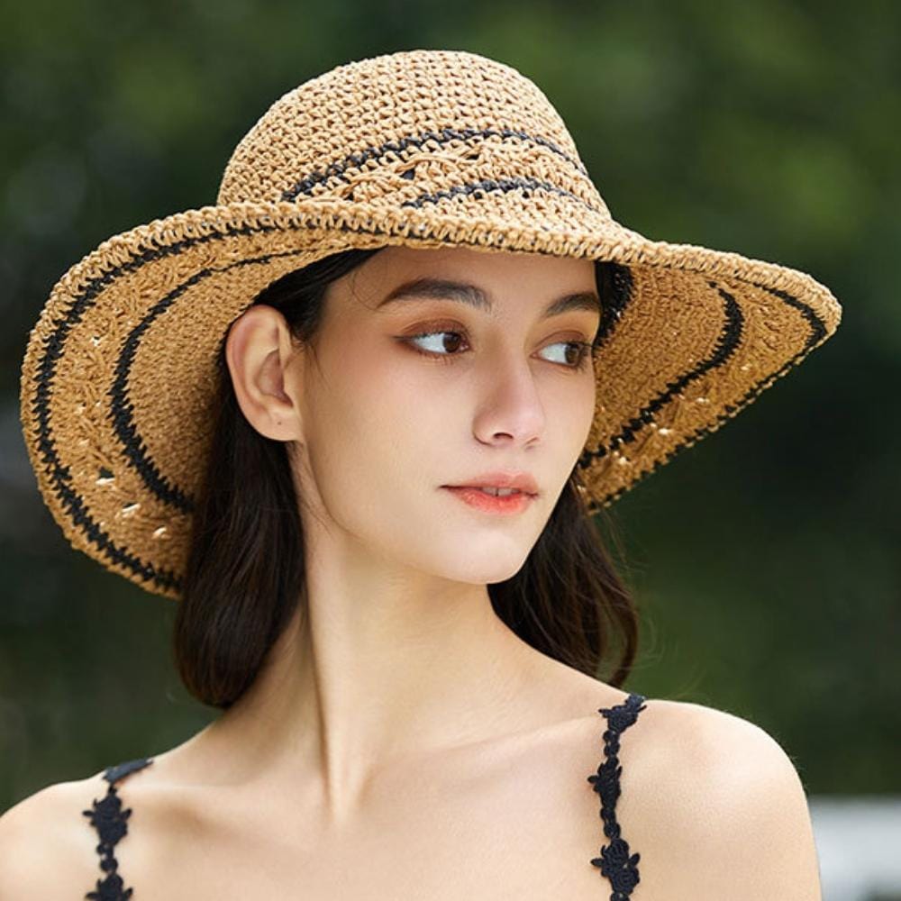 Chapeau Australien En Paille | Reine Rustique KAKI