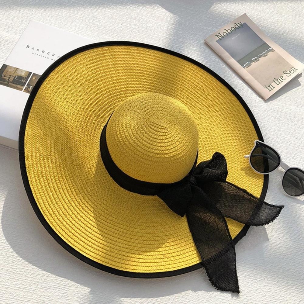 Chapeau Champêtre Pour Femme | Reine Rustique JAUNE / 56 à58 cm