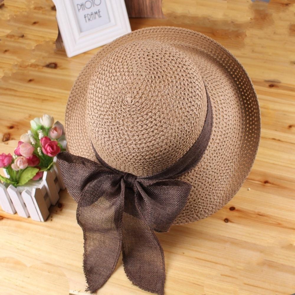 Chapeau Chic En Paille | Reine Rustique MARRON CAFÉ / 55x59cm