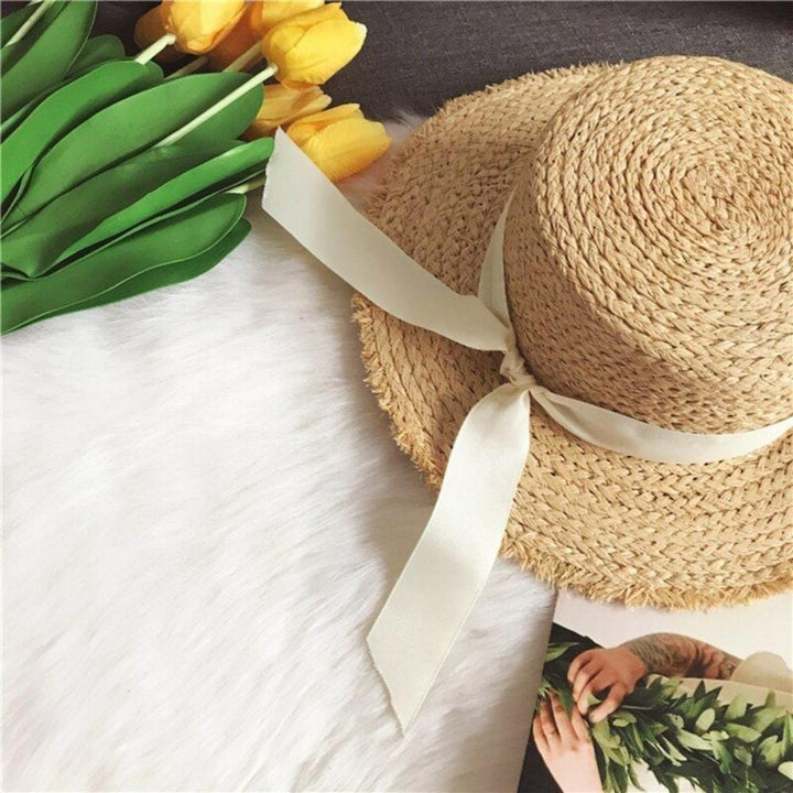 Chapeau De Plage En Paille | Reine Rustique BEIGE