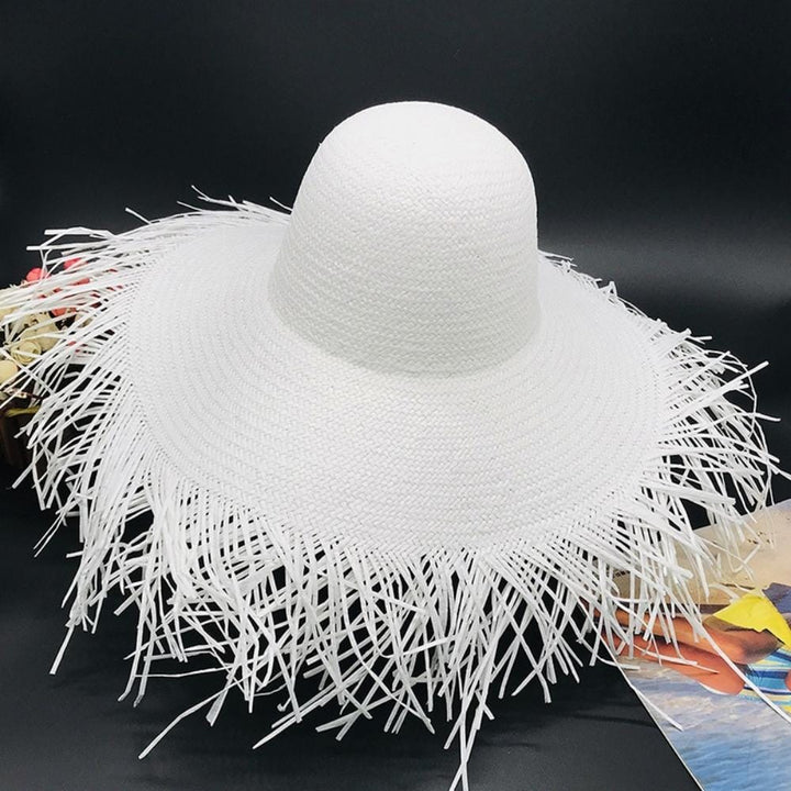 Chapeau En Paille Blanc | Reine Rustique BLANC