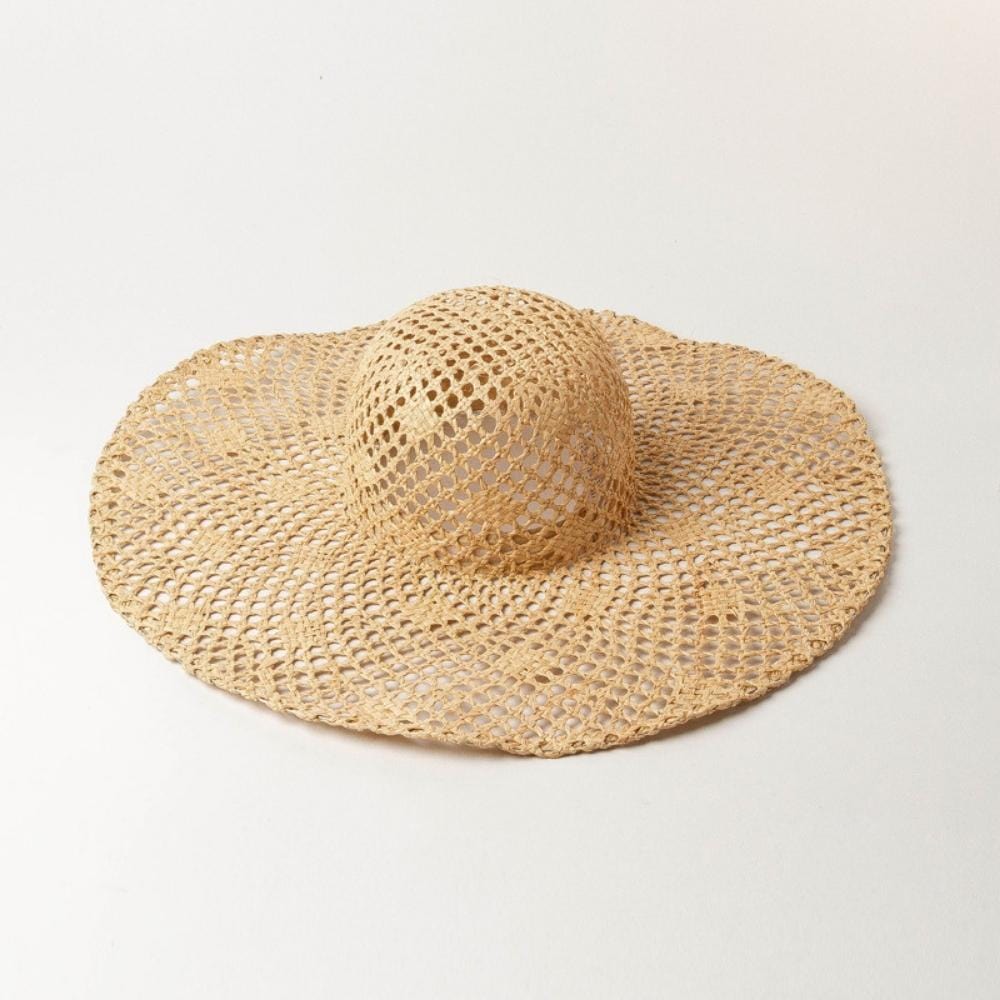 Chapeau En Paille | Reine Rustique JAUNE PAILLE