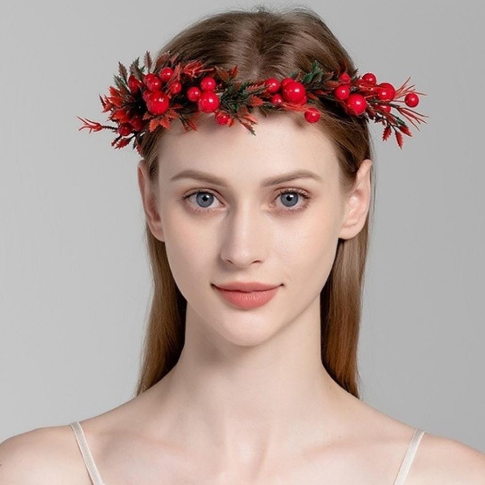 Couronne De Fleur Rouge | Reine Rustique ROUGE