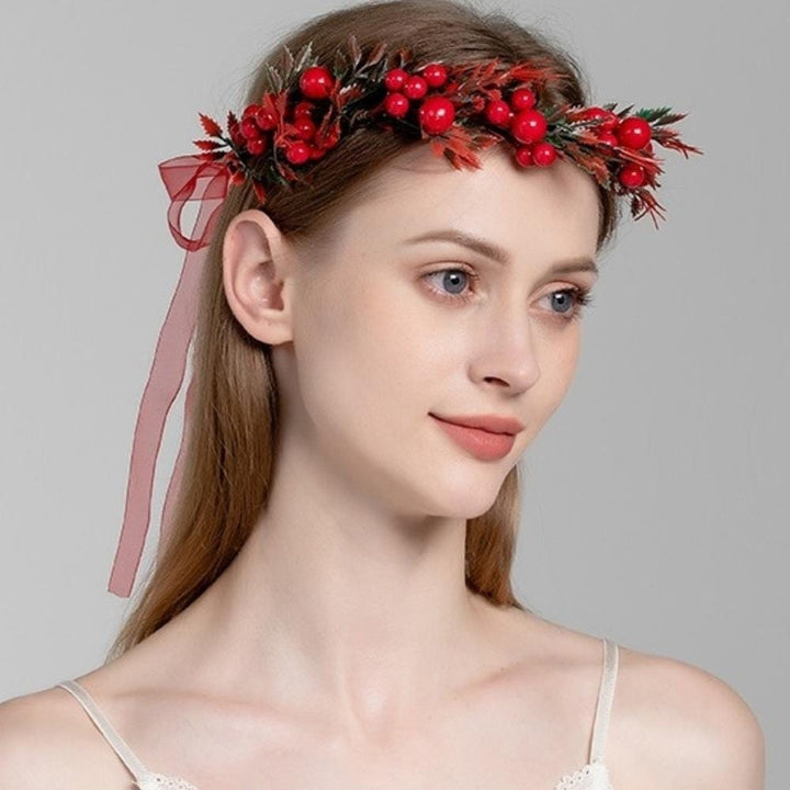 Couronne De Fleur Rouge | Reine Rustique ROUGE