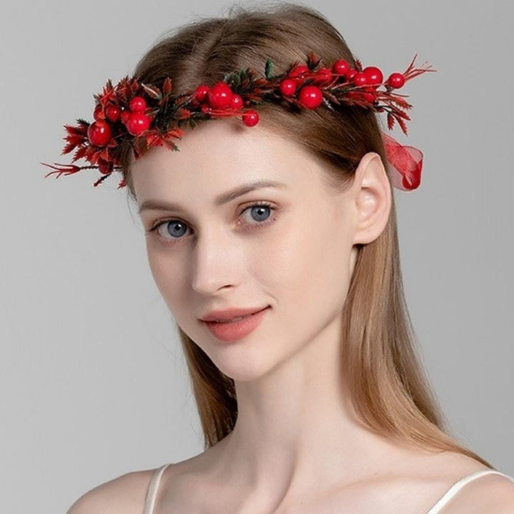 Couronne De Fleur Rouge | Reine Rustique ROUGE